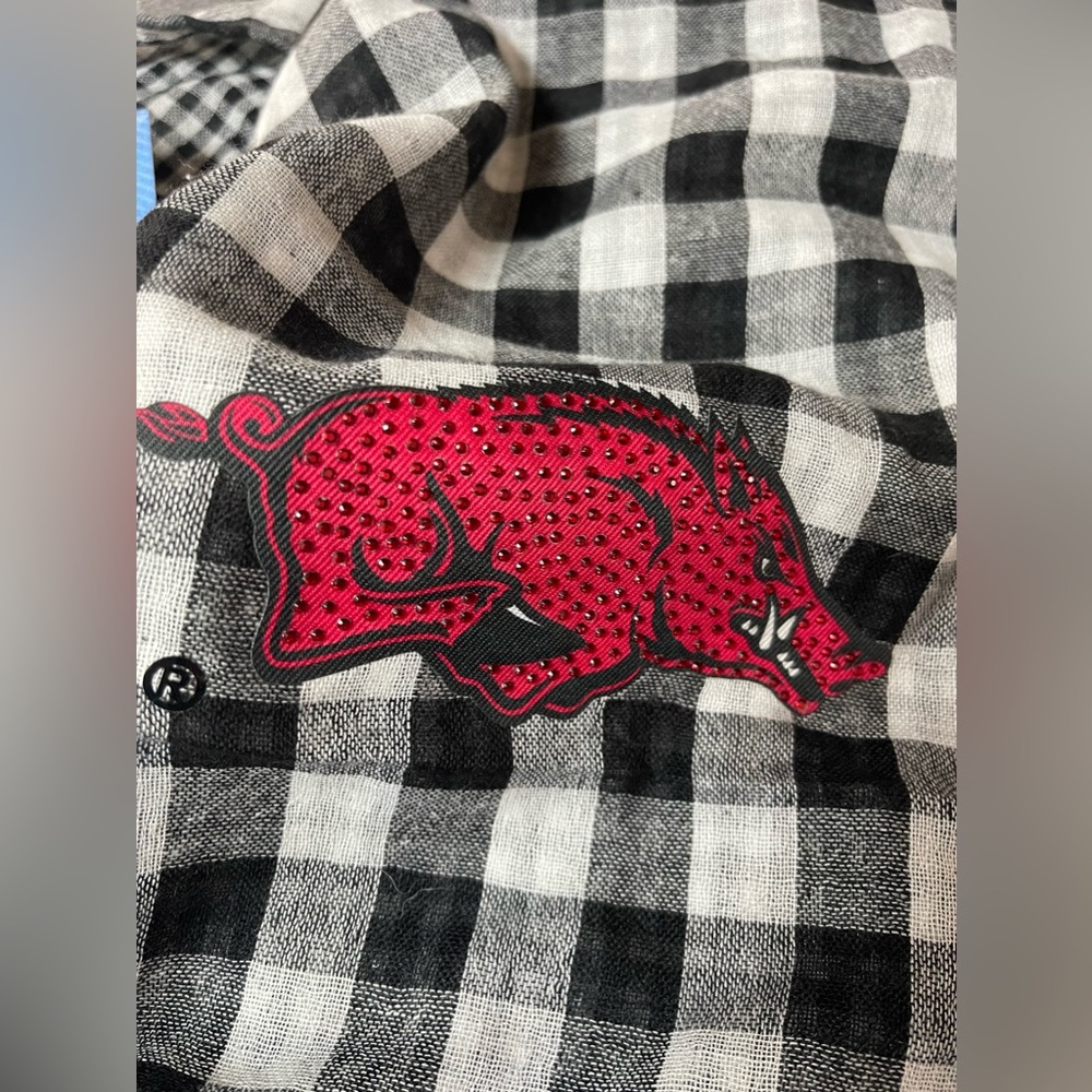 Arkansas Razorback infinity scarf - Picture 3 of 4